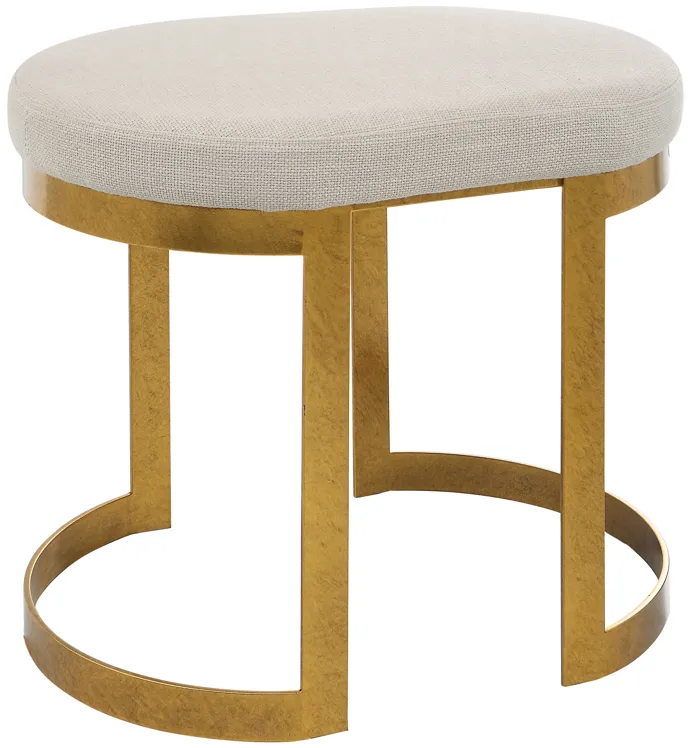 Infinity Gold Accent Stool