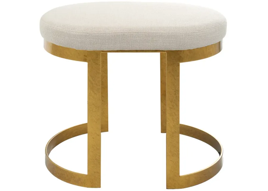 Infinity Gold Accent Stool