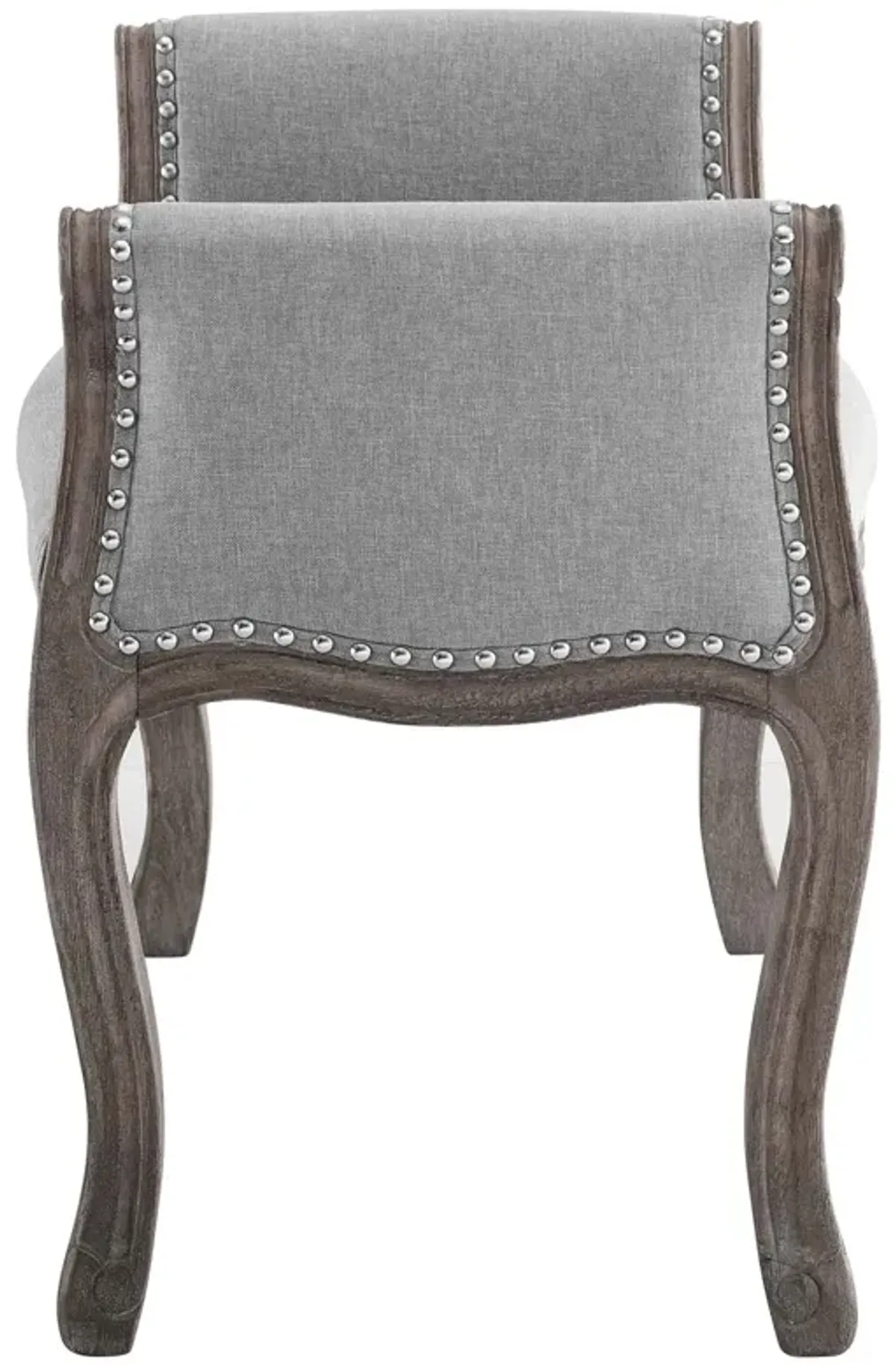Avail Vintage French Upholstered Fabric Bench