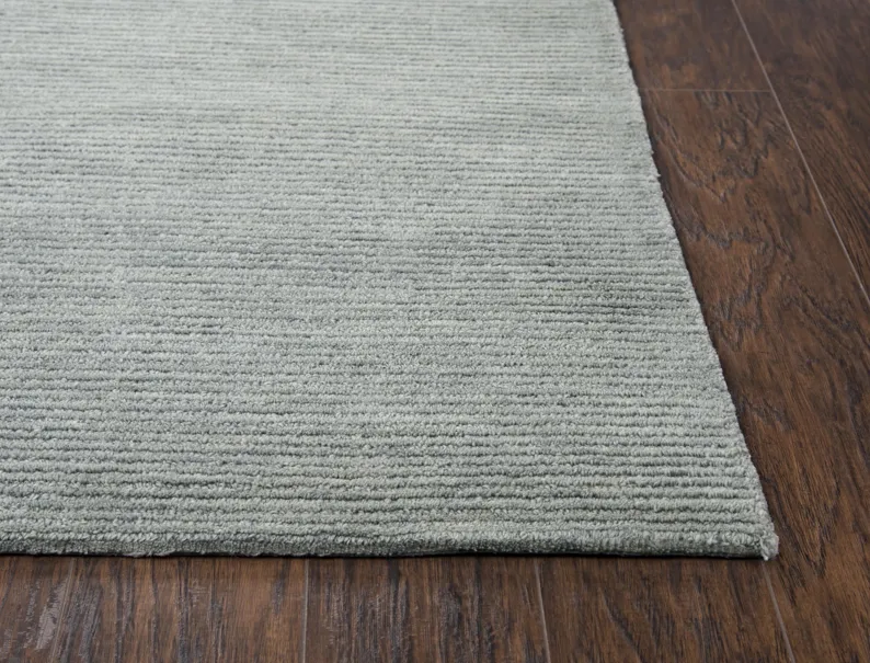 Fifth Avenue Gray Solid Wool 5' x 8' Rectangle Rug