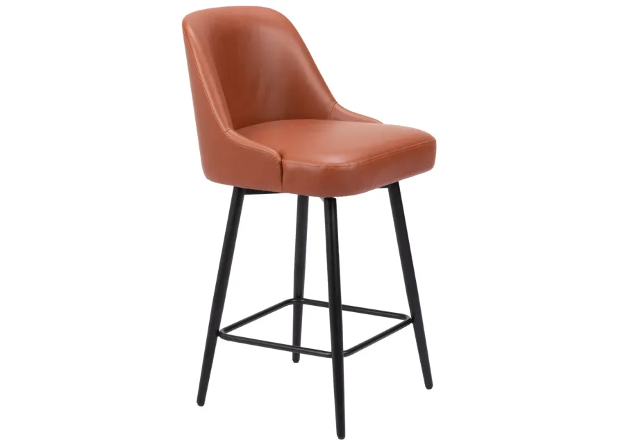 Keppel Swivel Counter Stool Brown