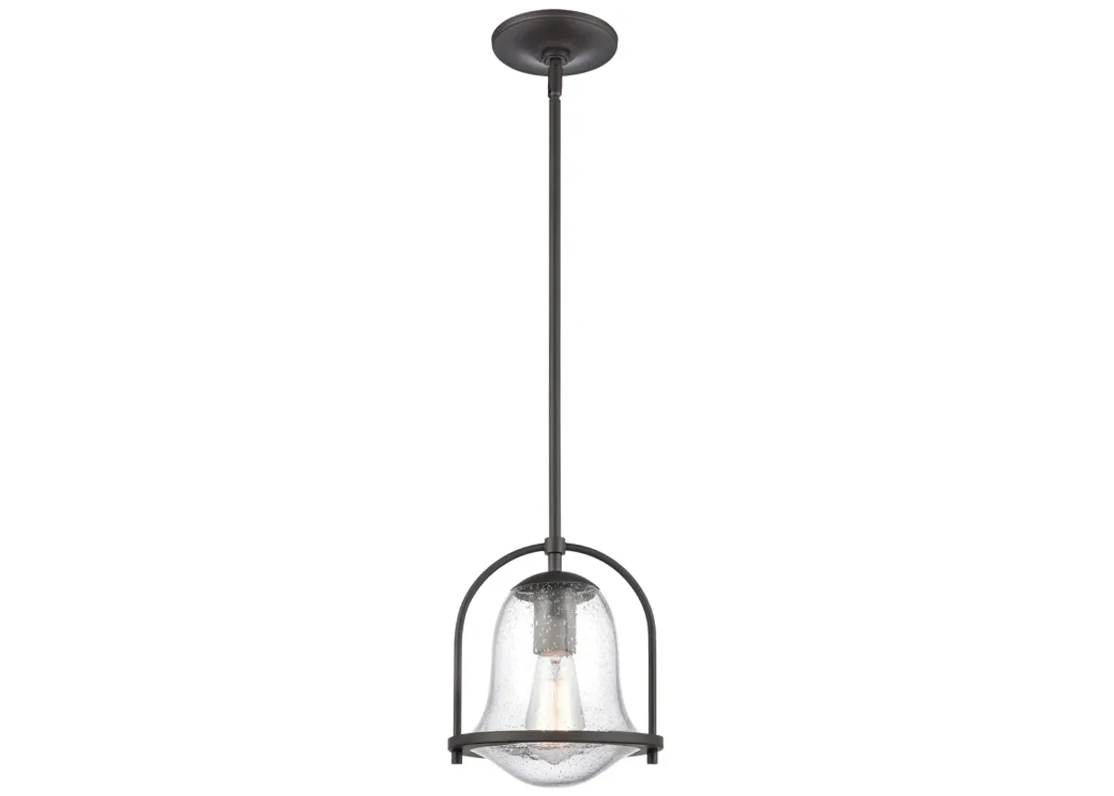 Connection 8" Wide 1-Light Mini Pendant - Oil Rubbed Bronze