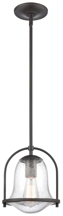 Connection 8" Wide 1-Light Mini Pendant - Oil Rubbed Bronze