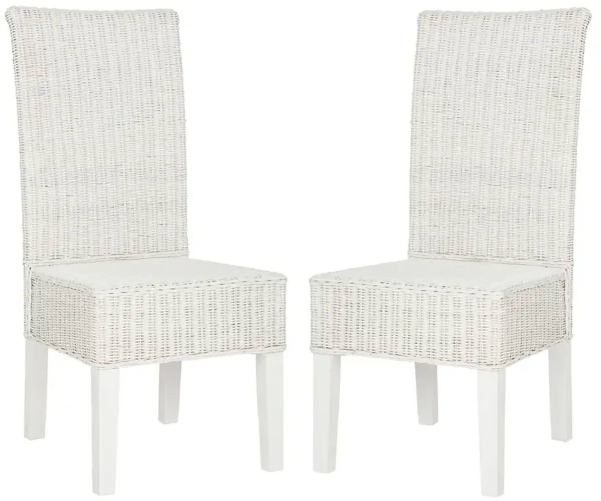 ARJUN 18''H WICKER DINING CHAIR - Set of 2