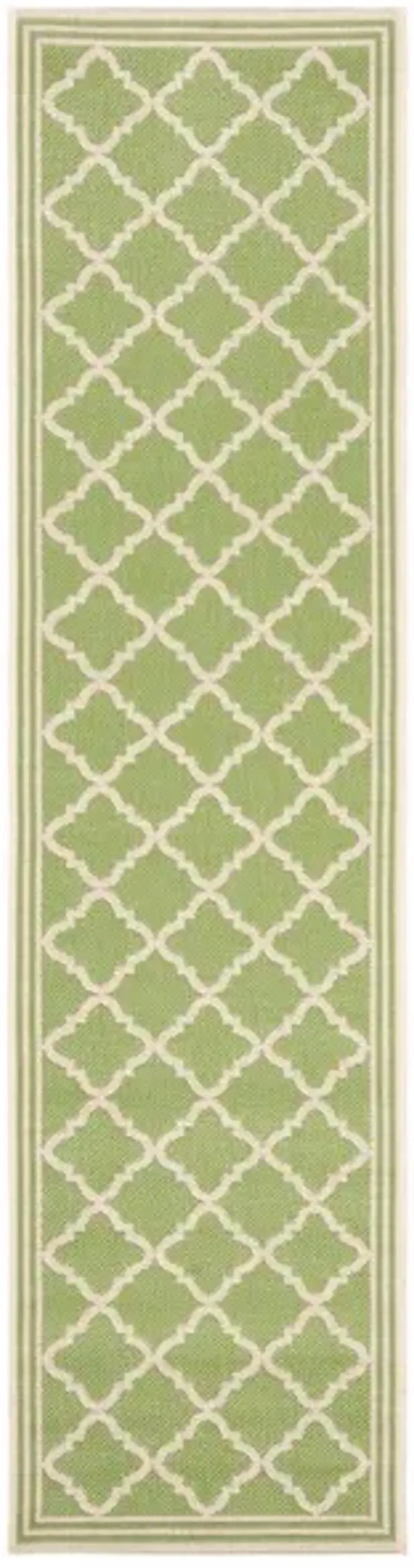 LINDEN 121 Collection LND121X-28 Olive / Cream 2'-2" X 8'