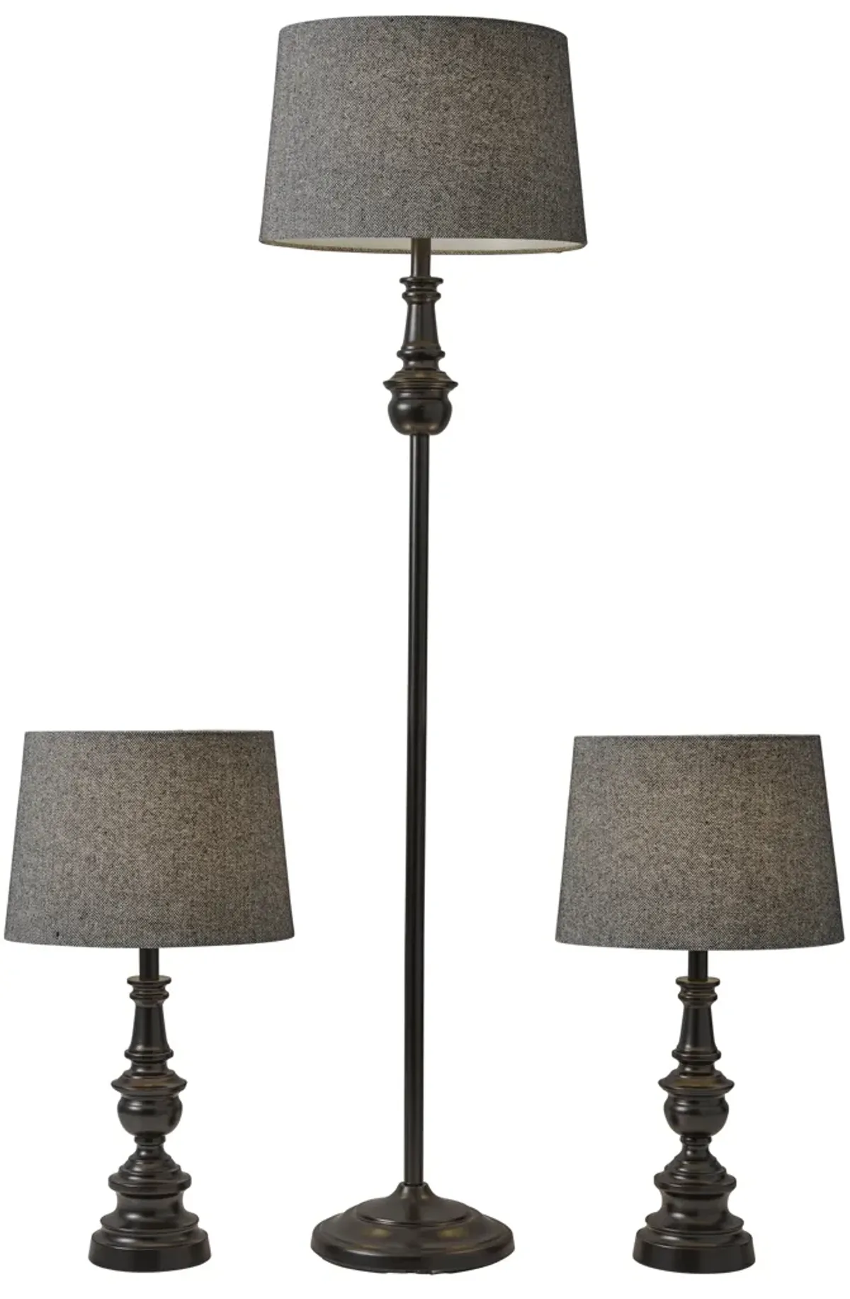 Chandler 3 Piece Floor and Table Lamp Set