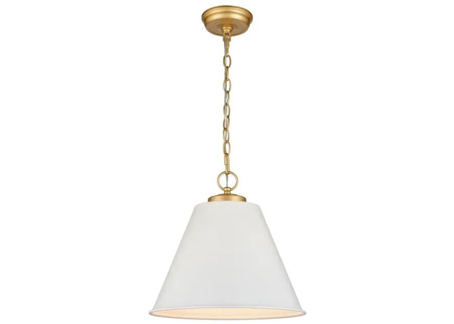 Vellus 14" Wide 1-Light Pendant - Matte White