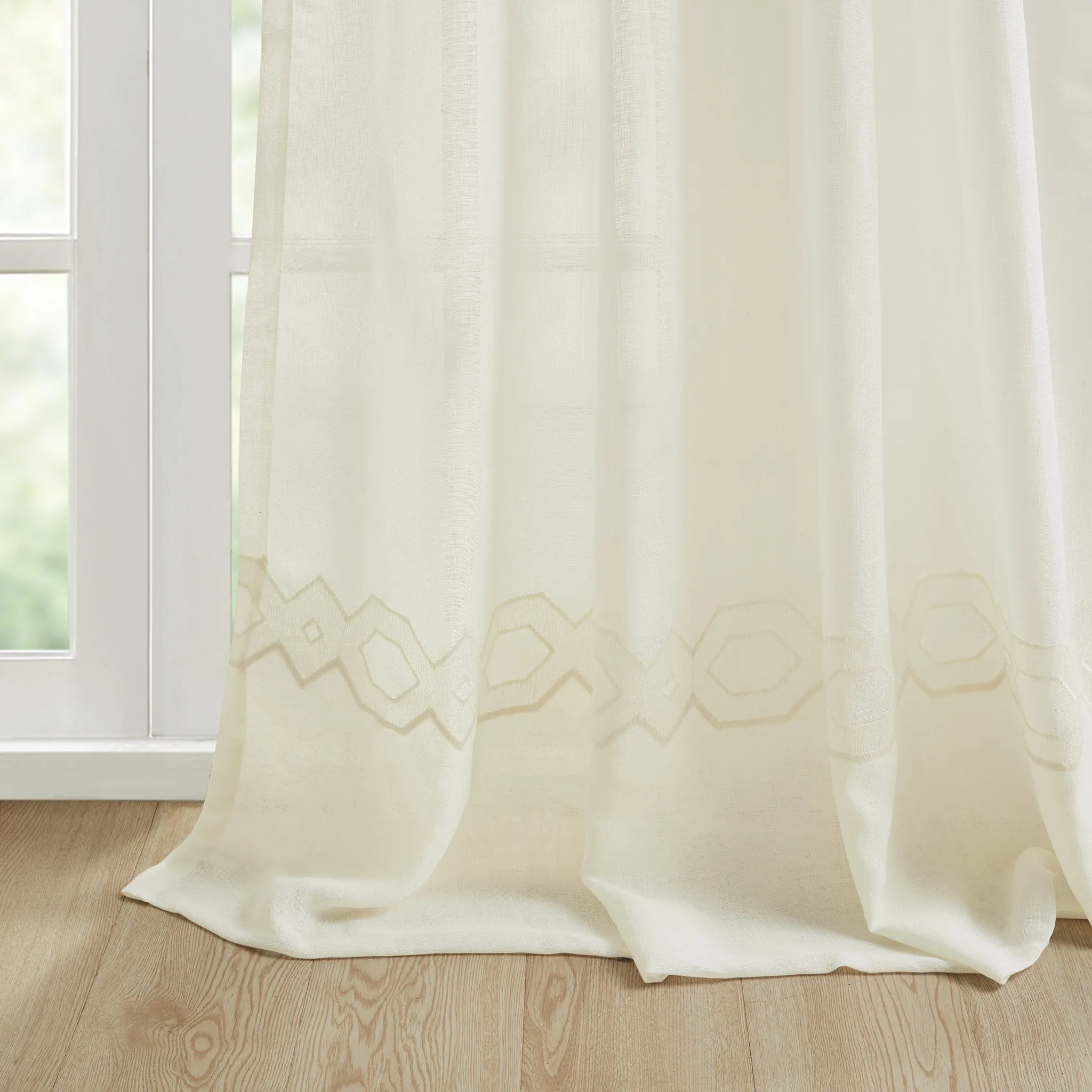 Croscill Classics Cornelli Ivory Embroidery Curtain Panel (Single)