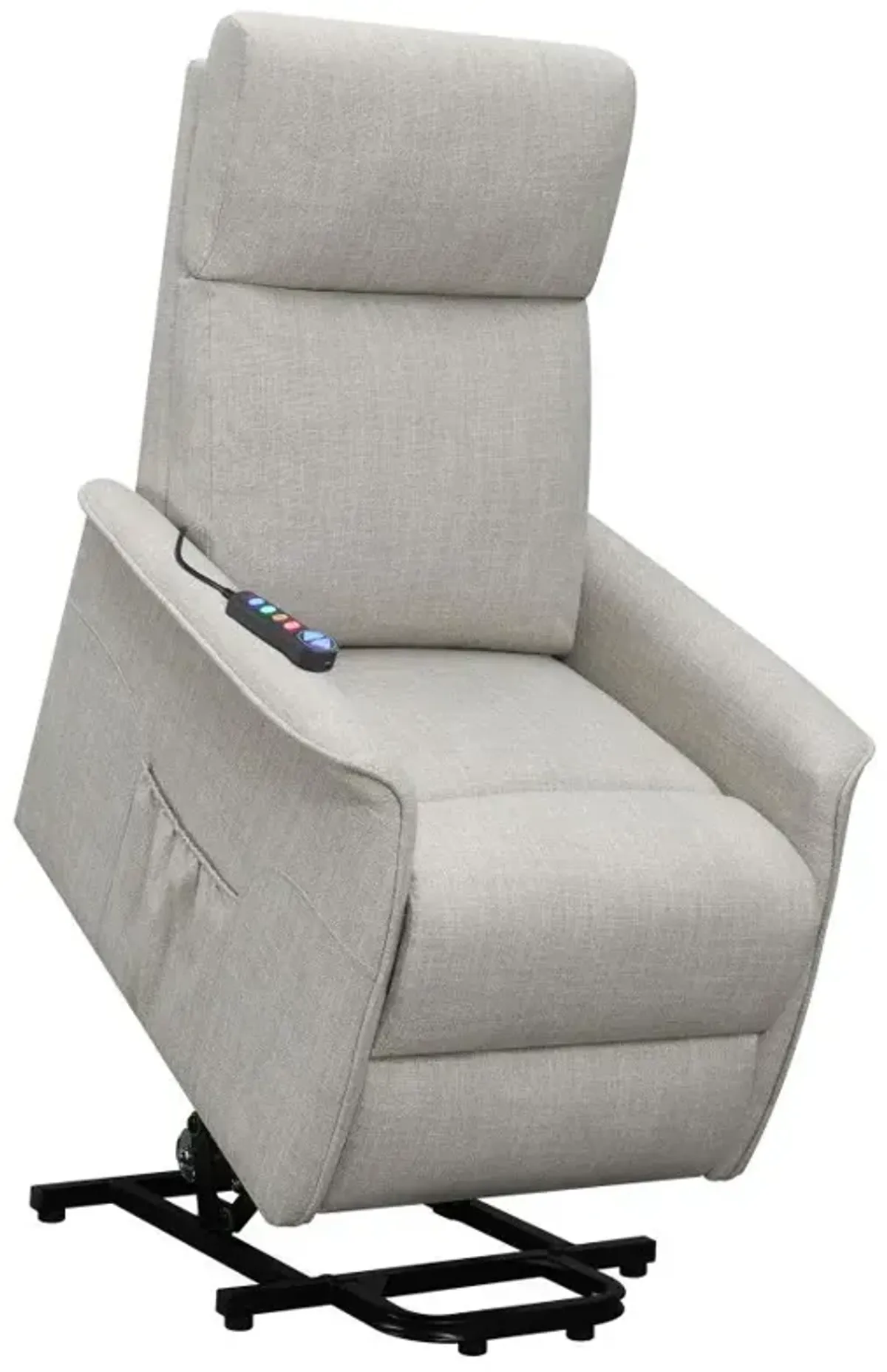 Herrera Power Lift Recliner with Wired Remote Beige