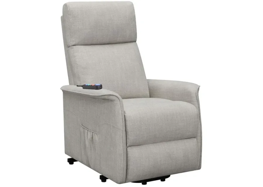 Herrera Power Lift Recliner with Wired Remote Beige