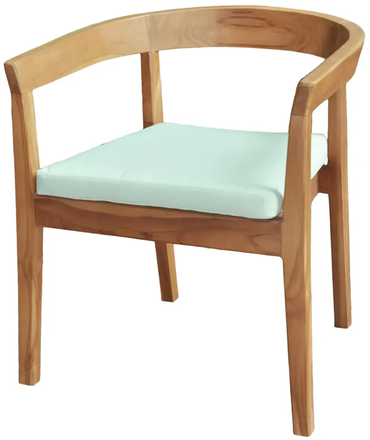 Panama Jack Bali Teak Dining Arm Chairs with Cushions (Set of 2)