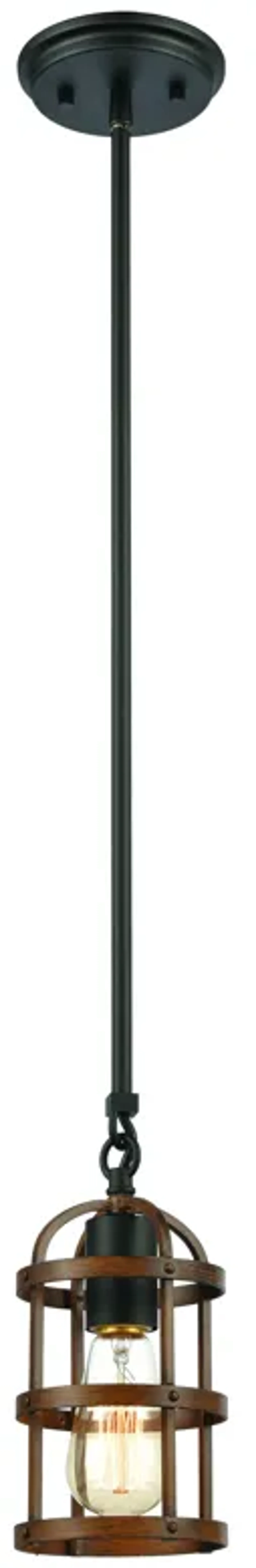 Millville 5" Wide 1-Light Mini Pendant - Matte Black