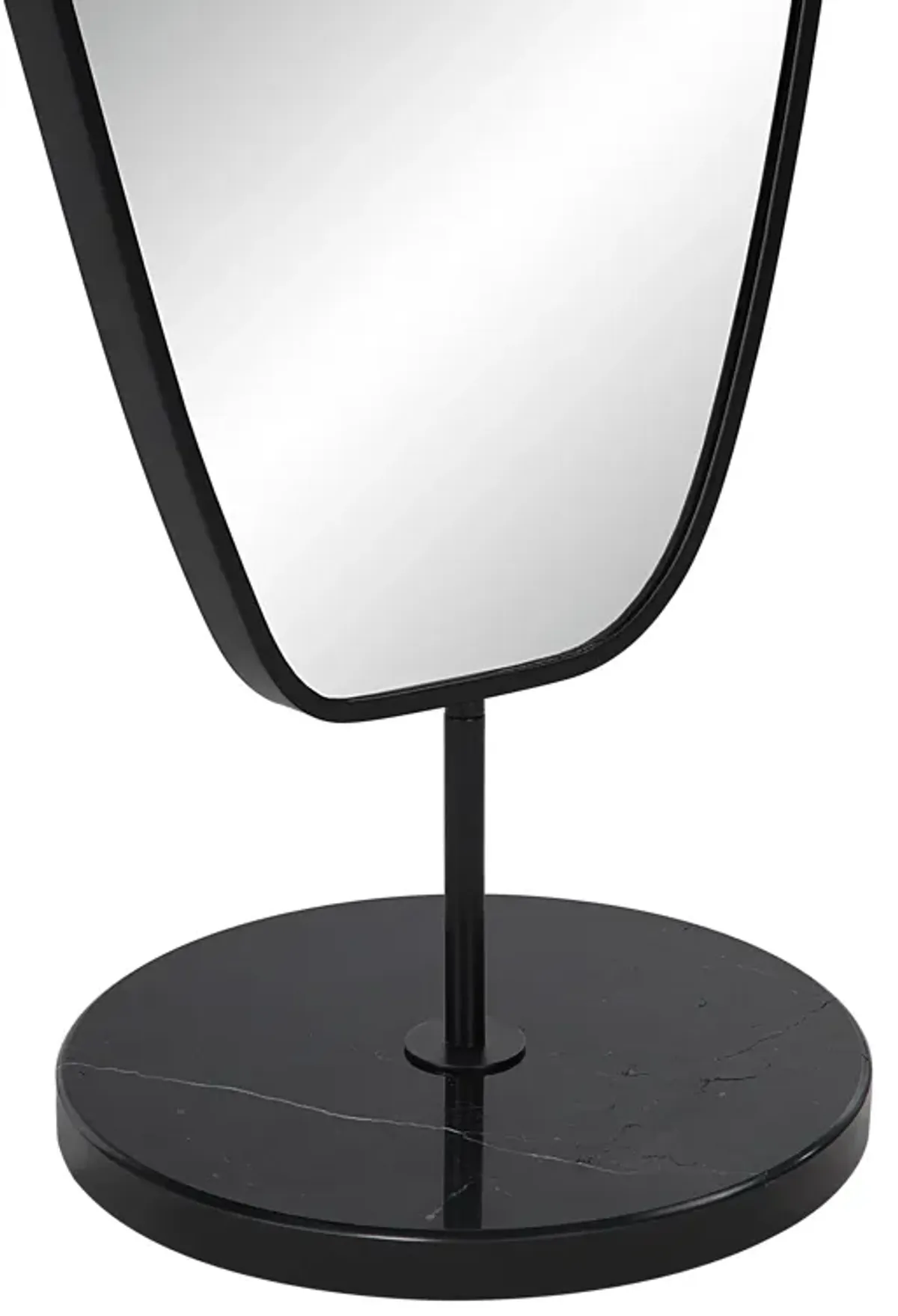 Arlon 70" Tall Irregular Mirror, Matte Black