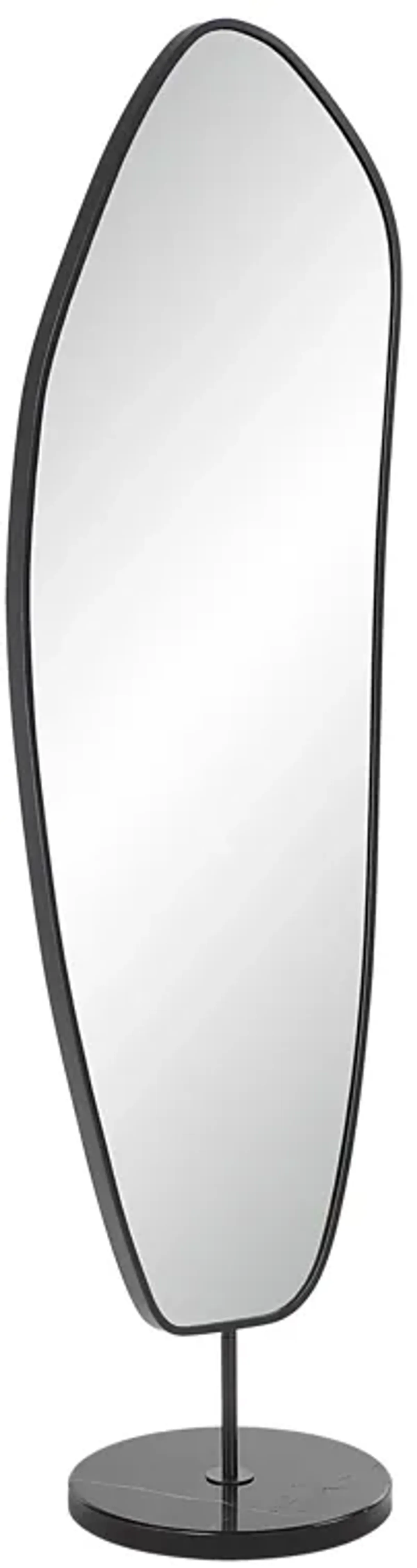 Arlon 70" Tall Irregular Mirror, Matte Black