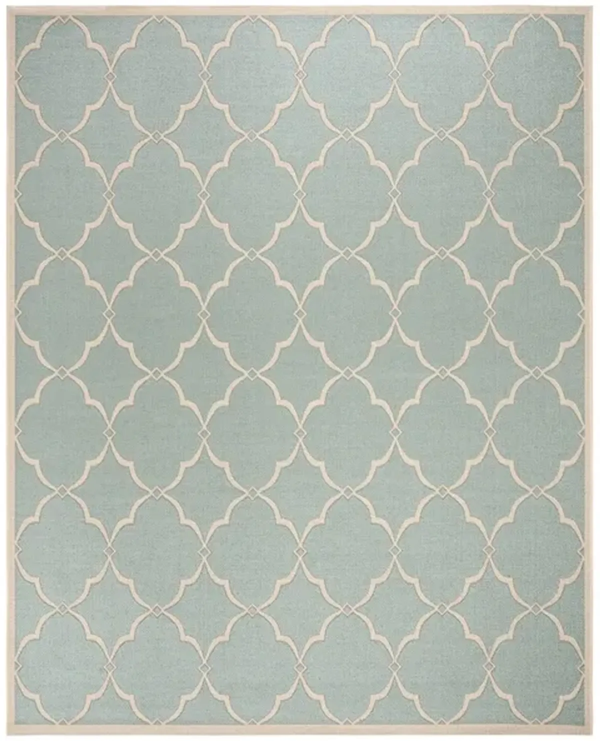 LINDEN 125 Collection LND125K-9 Aqua / Cream 9' X 12'