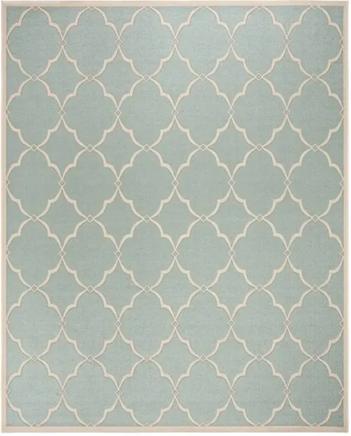 LINDEN 125 Collection LND125K-9 Aqua / Cream 9' X 12'