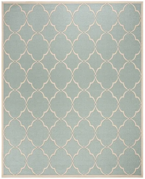 LINDEN 125 Collection LND125K-9 Aqua / Cream 9' X 12'