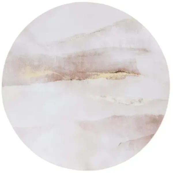 TACOMA 807 M/W S/R Gold 4' X 4' Round Round Rug