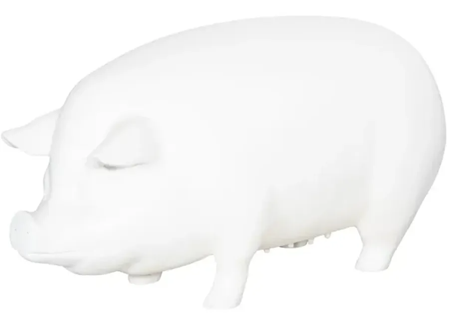 Pig Sculpture, Standing, Off White