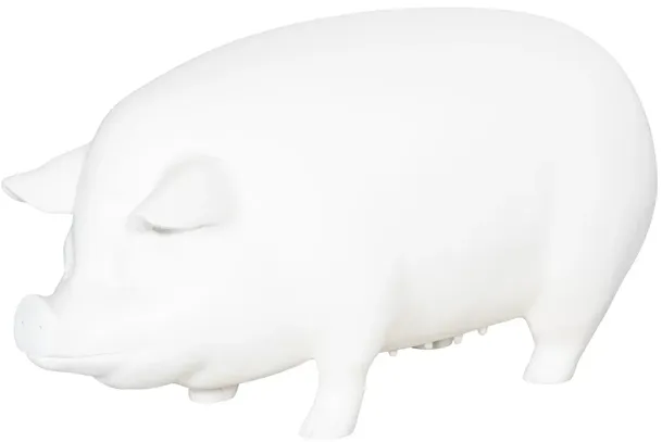 Pig Sculpture, Standing, Off White