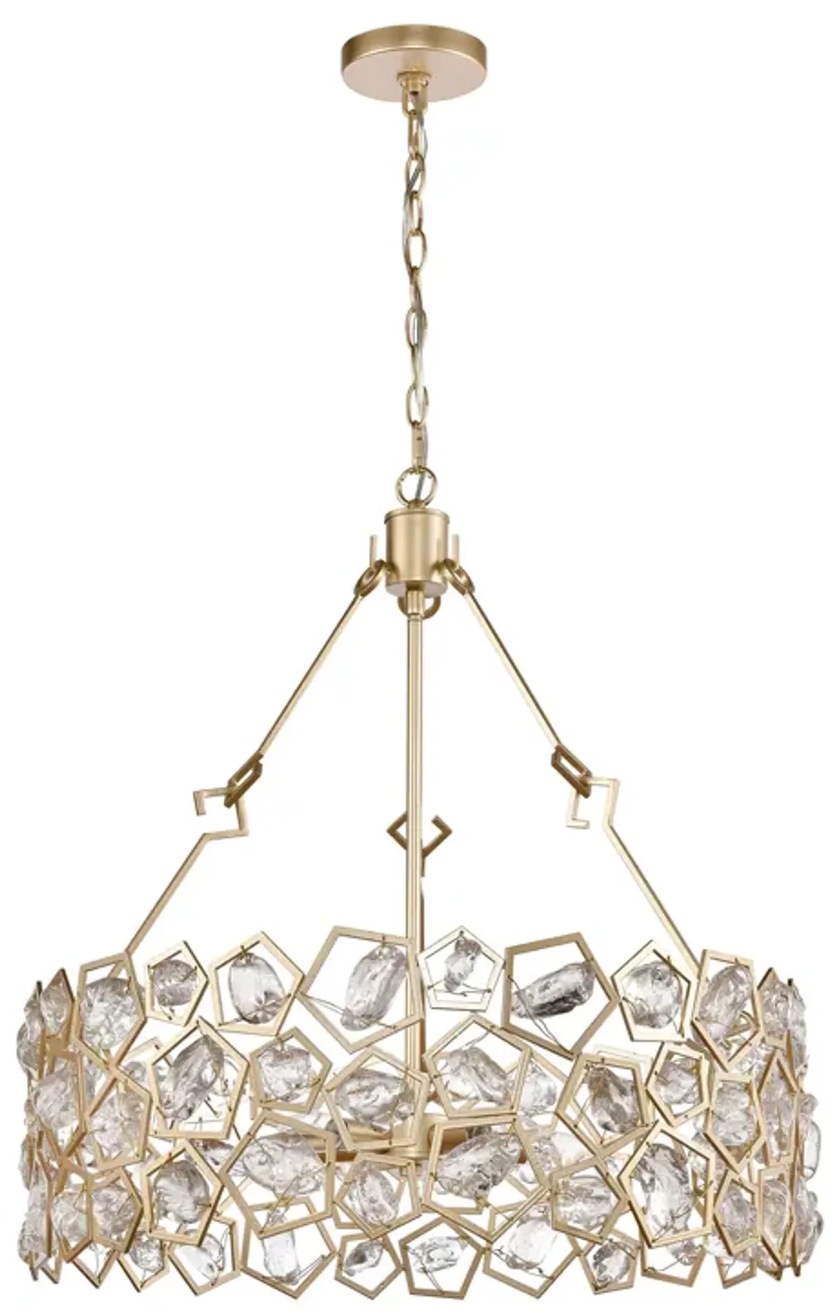 Levana 24" Wide 5-Light Pendant - Gold