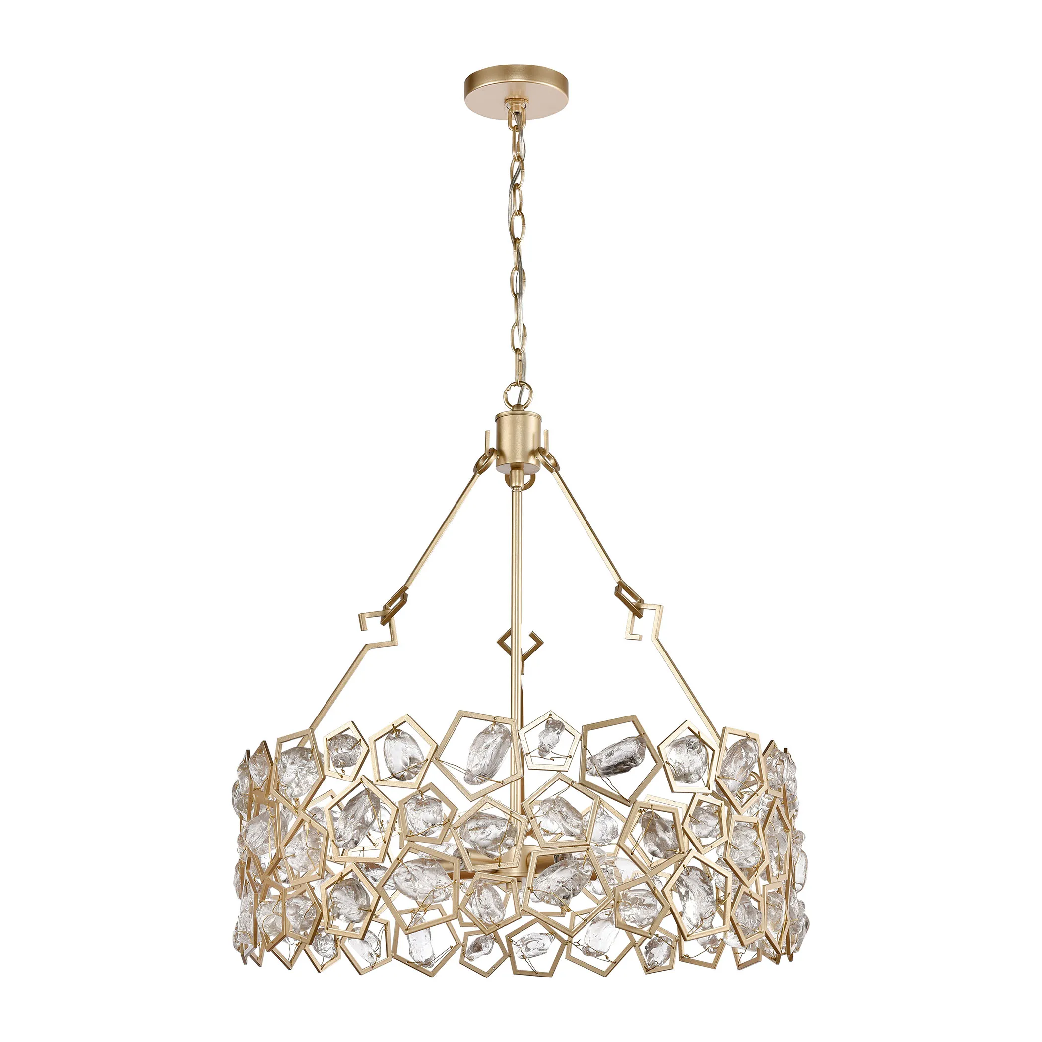 Levana 24" Wide 5-Light Pendant - Gold