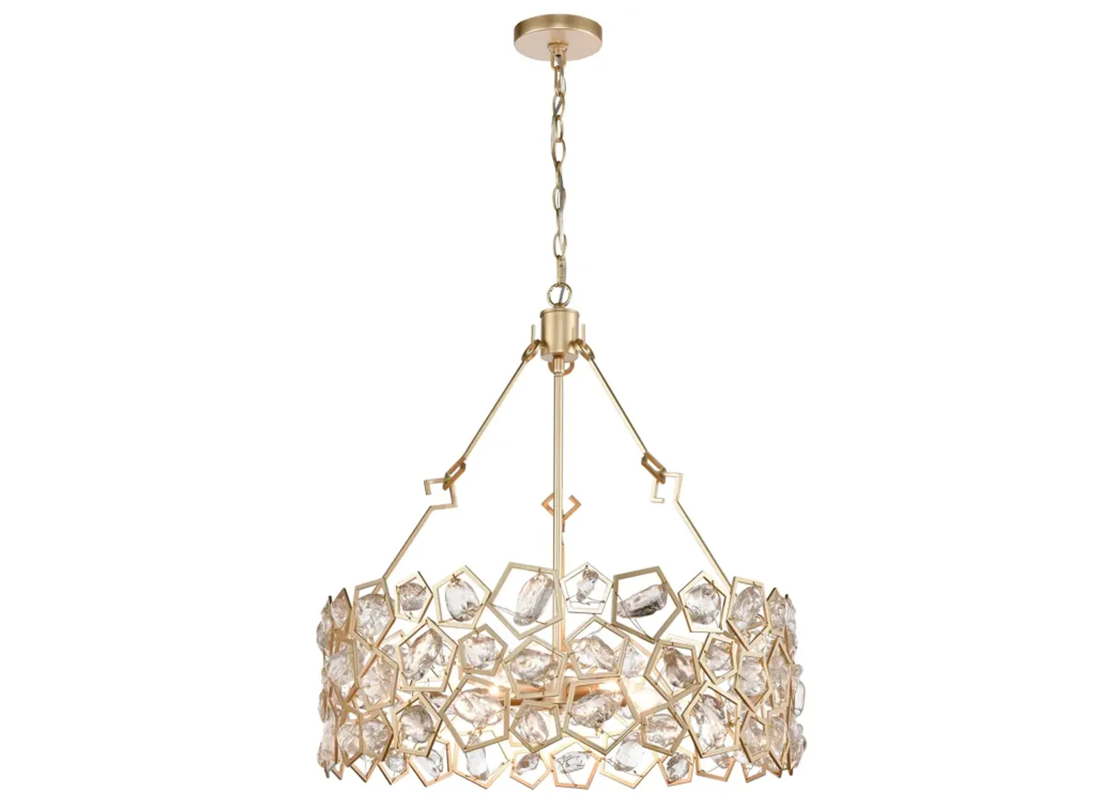 Levana 24" Wide 5-Light Pendant - Gold