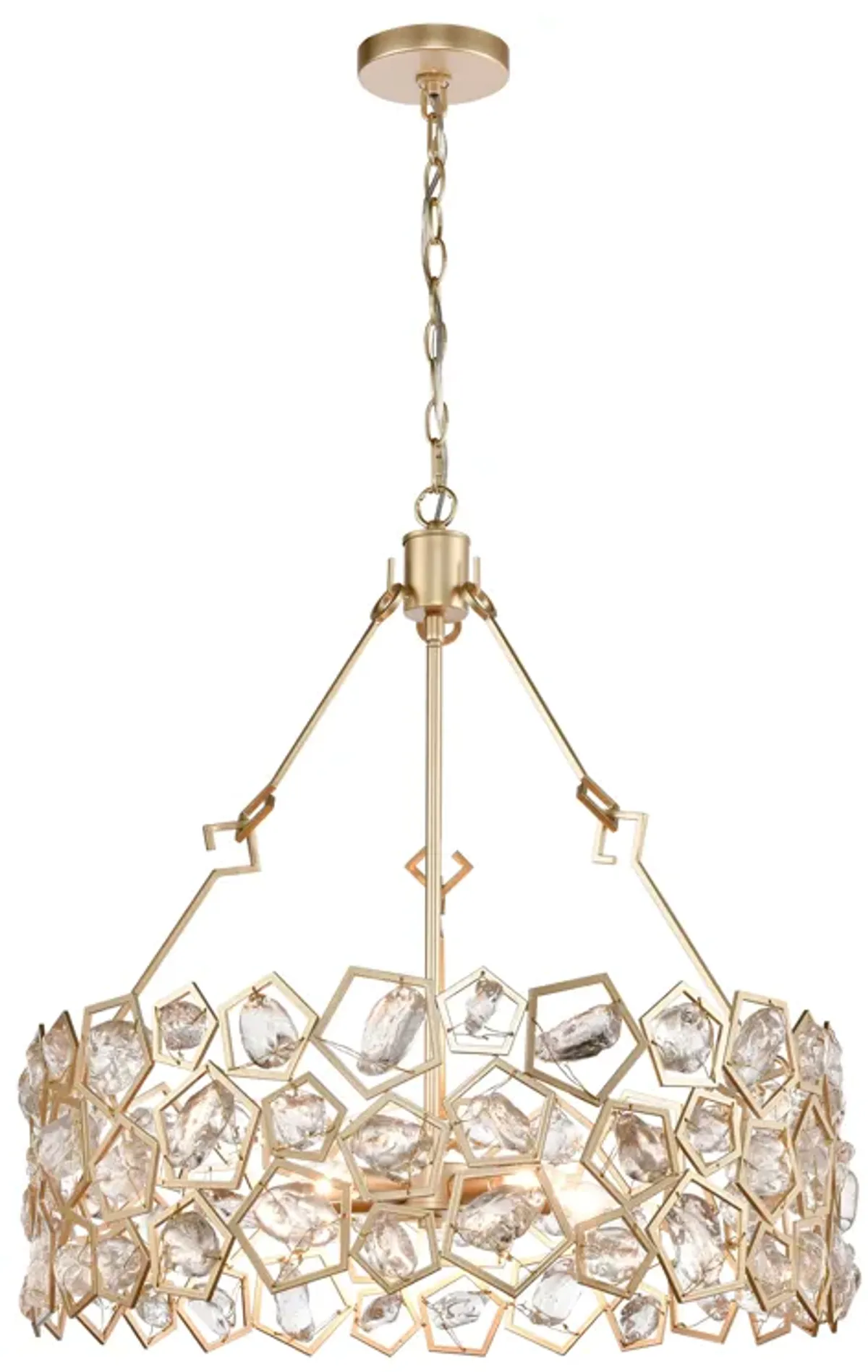 Levana 24" Wide 5-Light Pendant - Gold