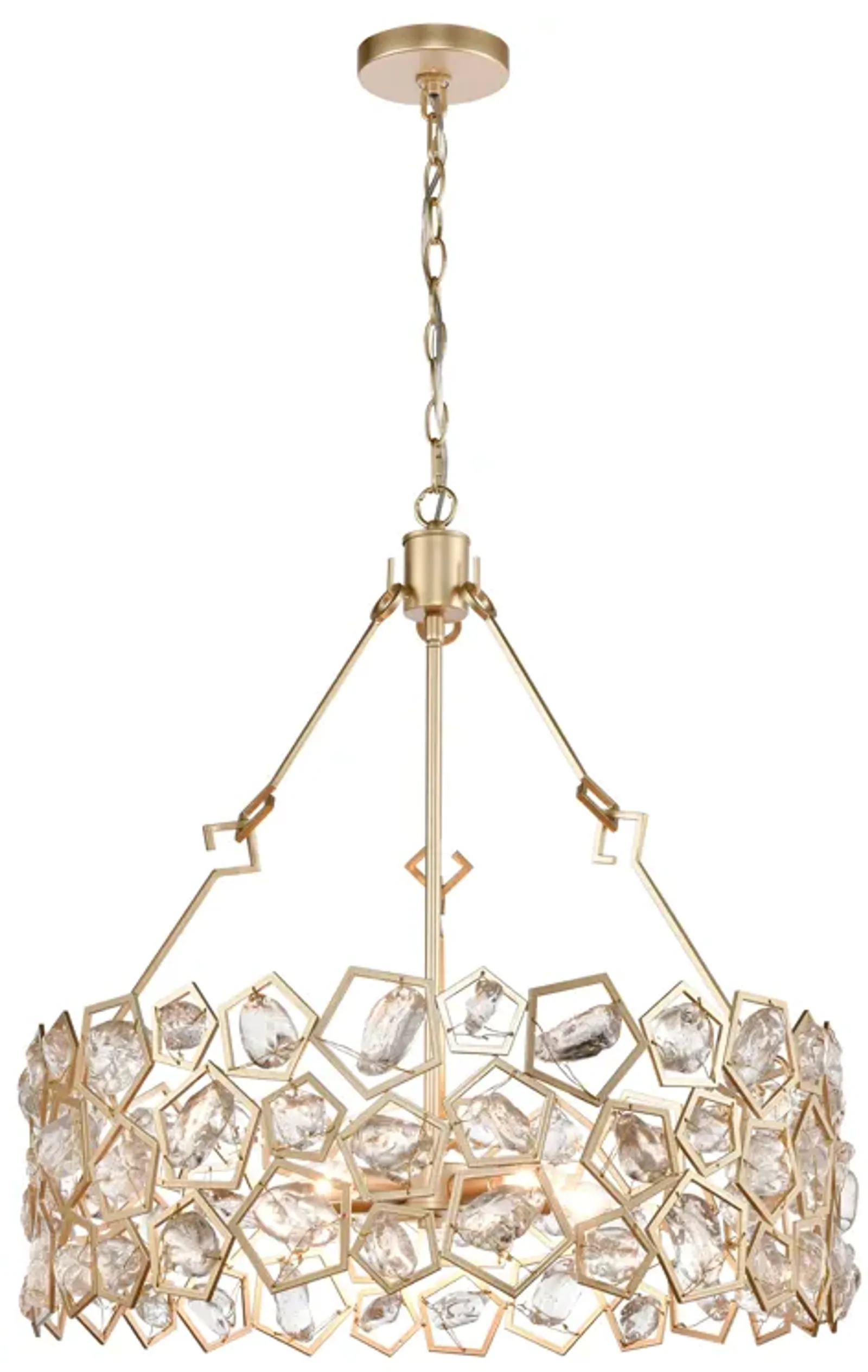 Levana 24" Wide 5-Light Pendant - Gold