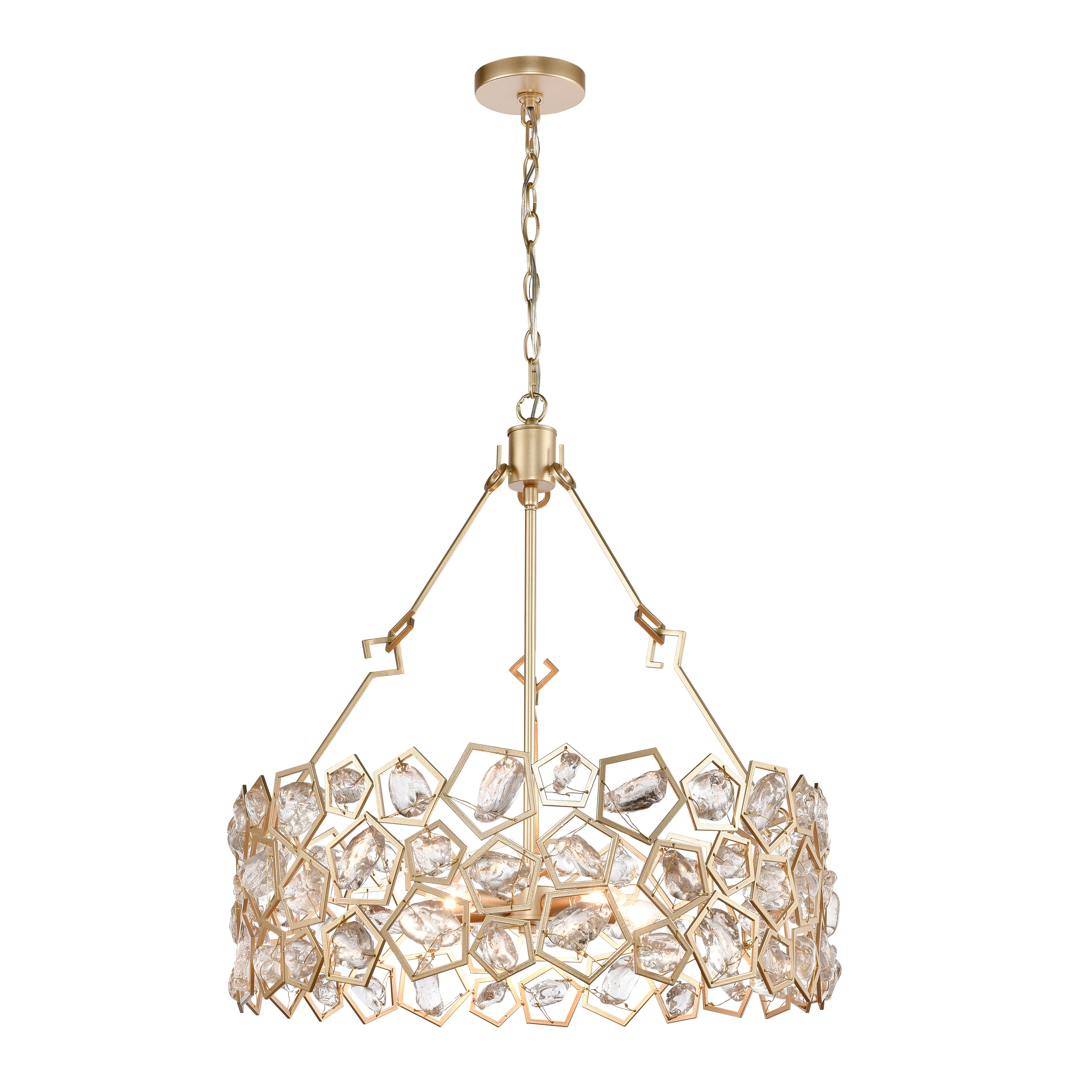 Levana 24" Wide 5-Light Pendant - Gold