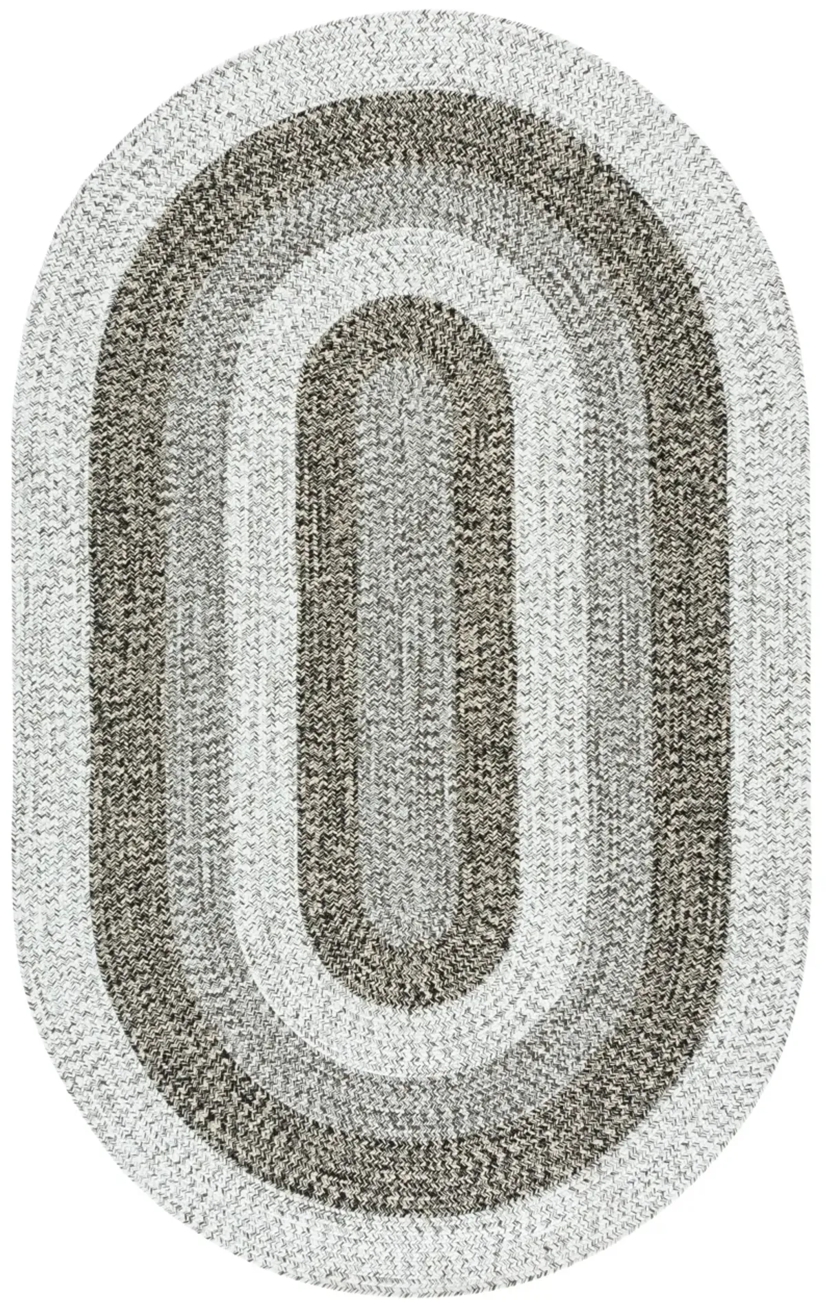 BRAIDED Hand Woven 5' x 8' Oval area rug