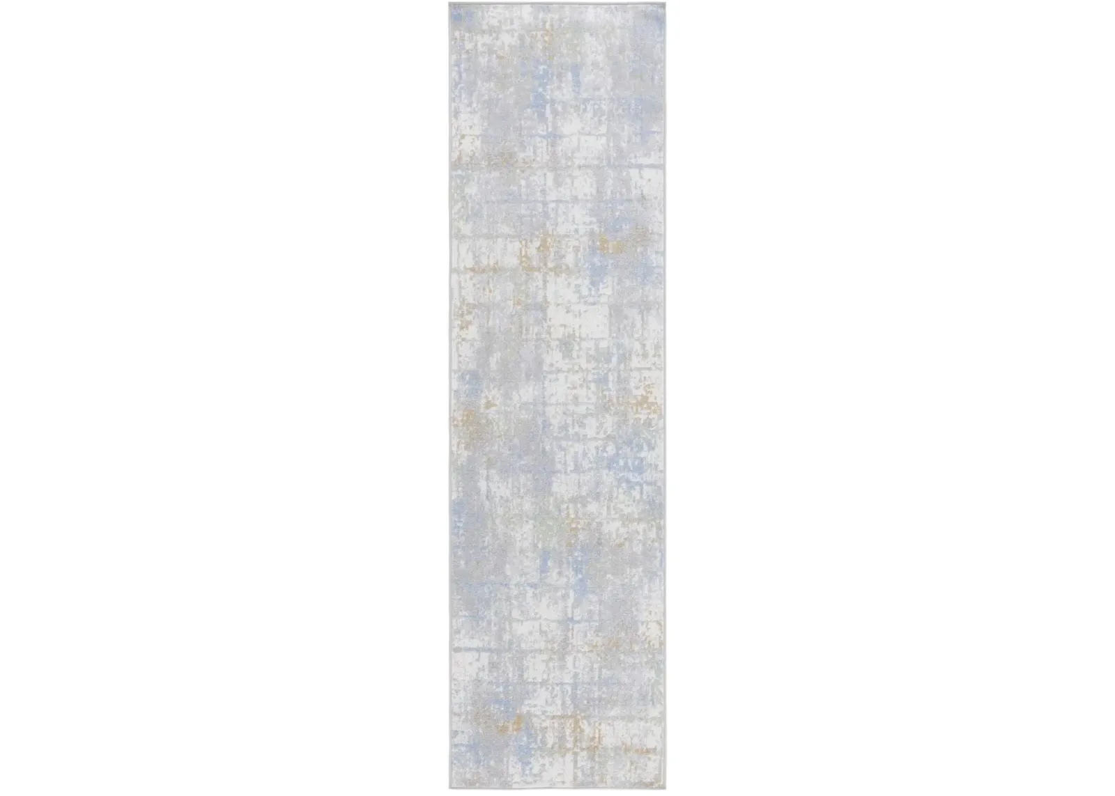 BAYSIDE 122 Blue 2'-2' X 8' Runner Rug