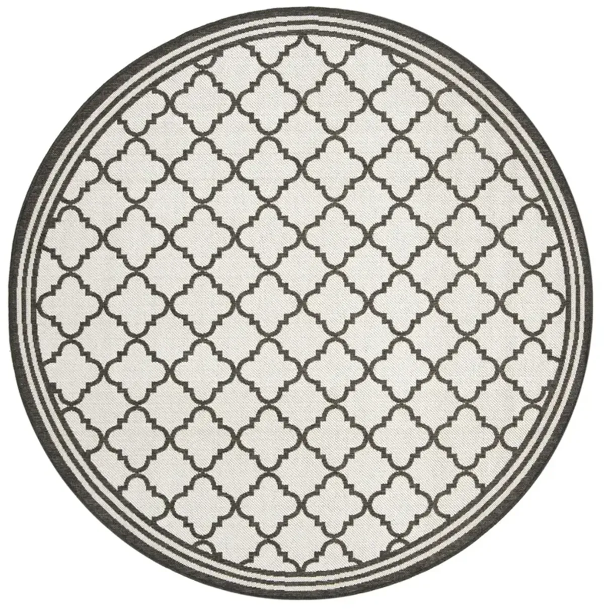 BEACH HOUSE 121 Grey 4' X 4' Round Round Rug