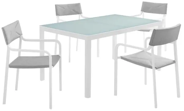 Raleigh 5 Piece Outdoor Patio Aluminum Dining Set