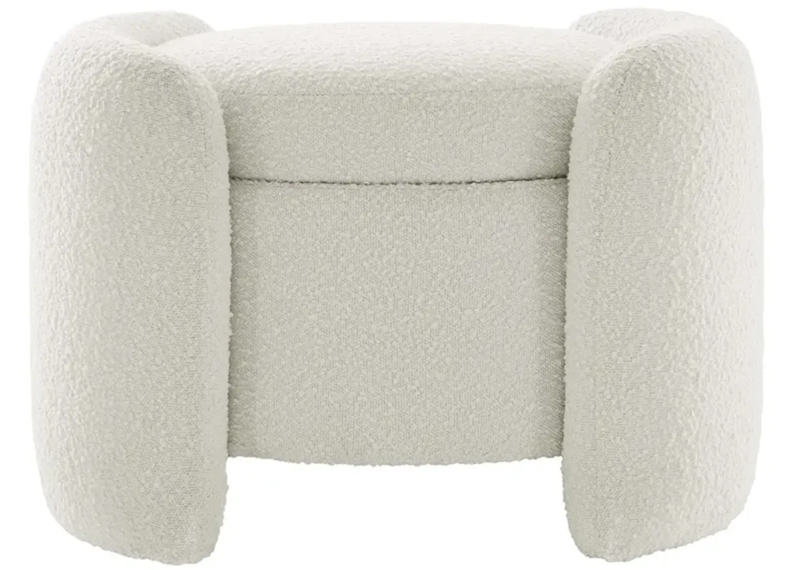 Nebula Boucle Upholstered Upholstered Ottoman