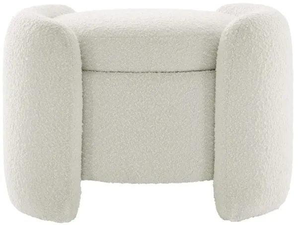 Nebula Boucle Upholstered Upholstered Ottoman