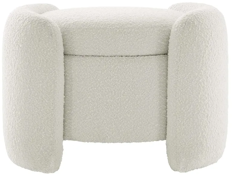 Nebula Boucle Upholstered Upholstered Ottoman