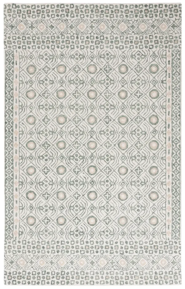 MICRO-LOOP Hand Tufted 4' x 6' area rug