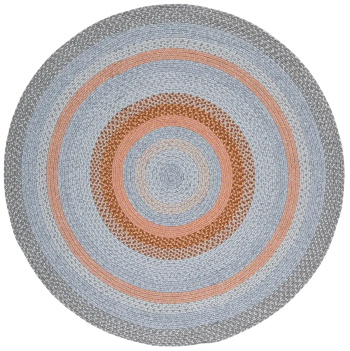 BRAIDED Hand Woven 5' x 5' Round area rug