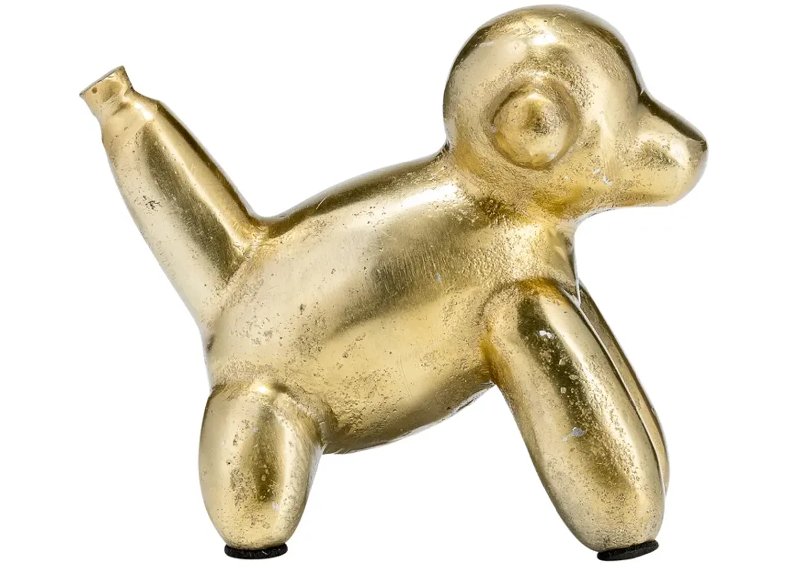 5"l Metal Balloon Monkey, Gold