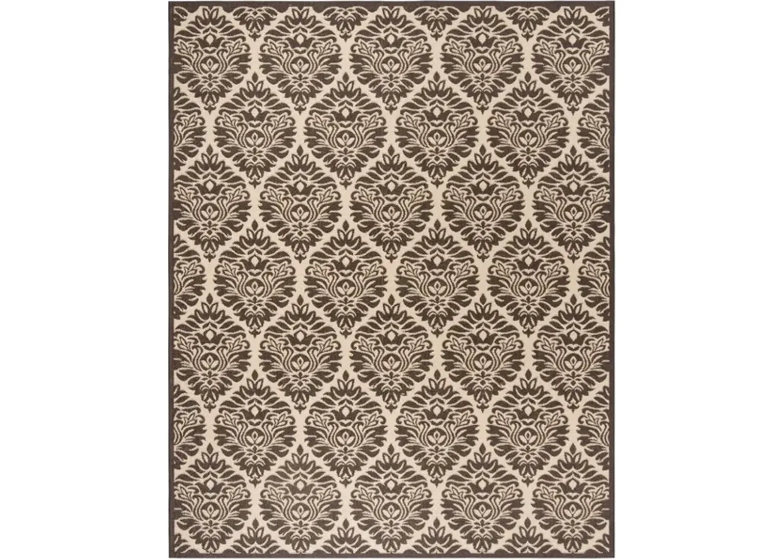 LINDEN 135 Collection LND135U-9 Creme / Brown 9' X 12'