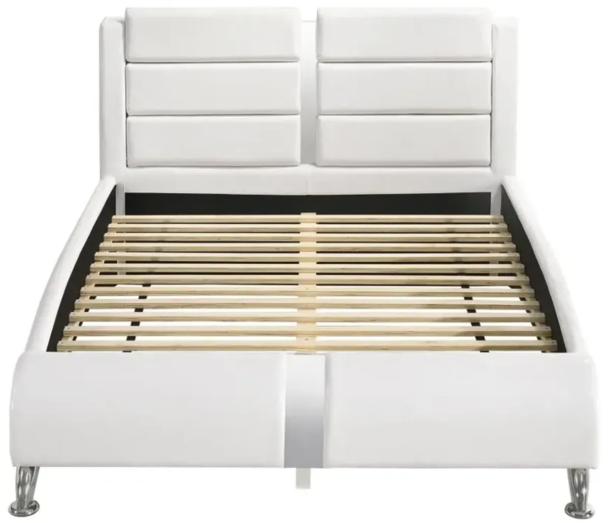 Jeremaine Eastern King Upholstered Bed White