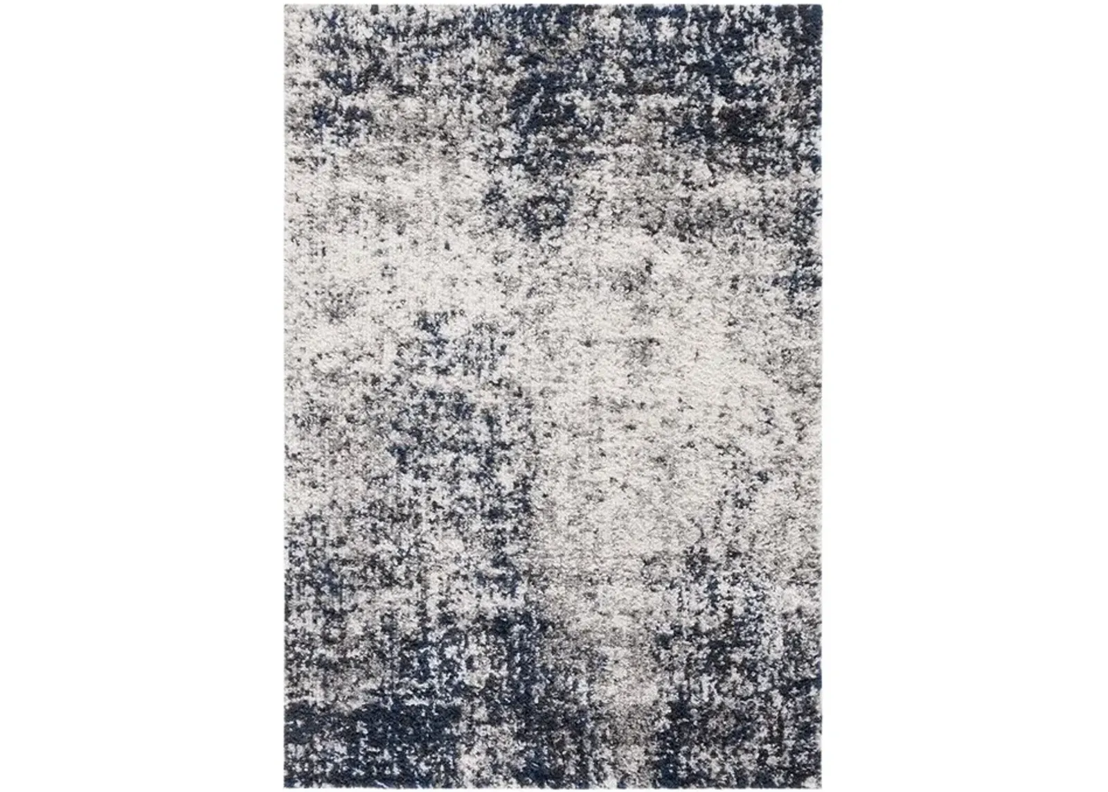 JERICHO SHAG 112 Blue 5'-3' X 7'-6' Medium Rectangle Rug