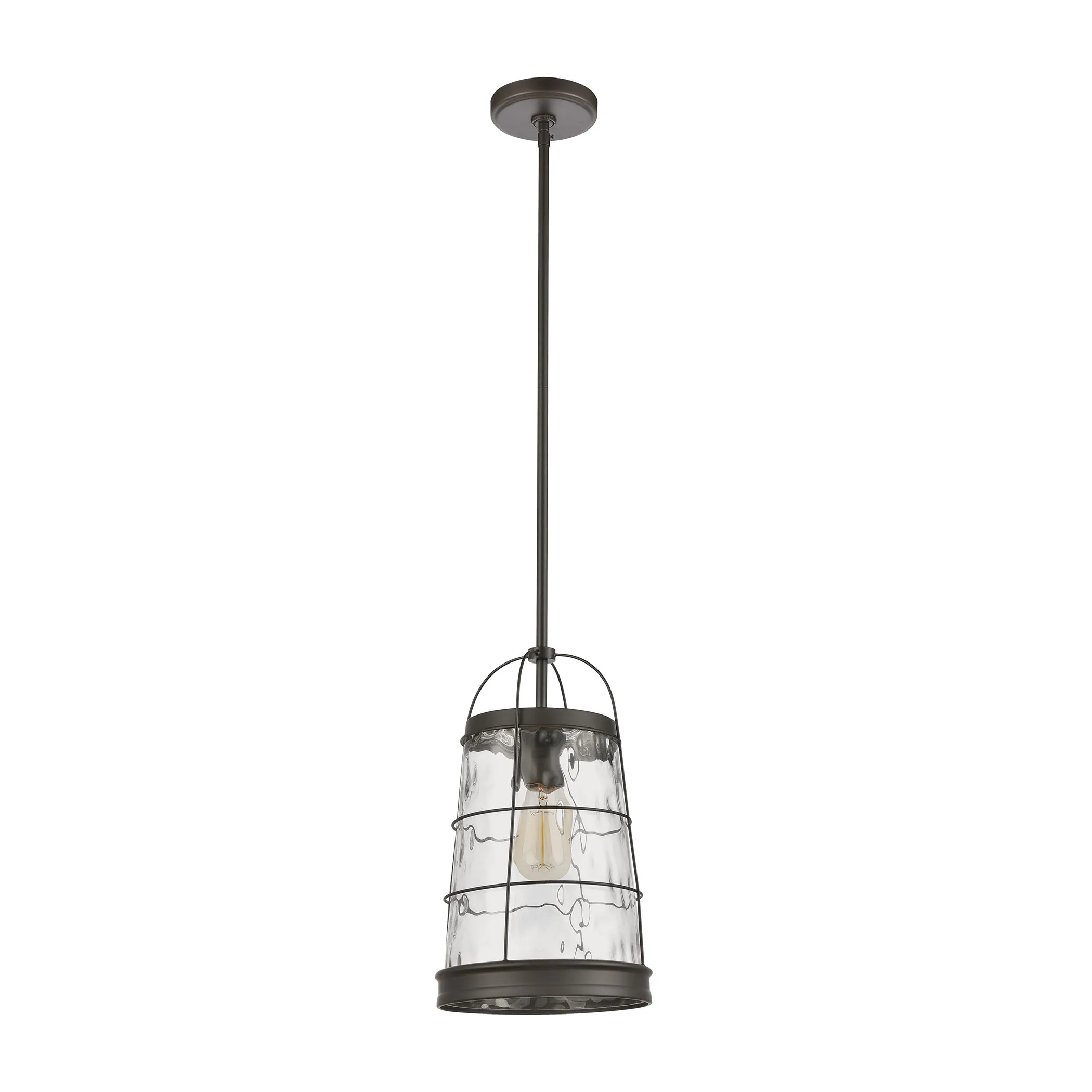 Azaria 9" Wide 1-Light Mini Pendant - Oil Rubbed Bronze