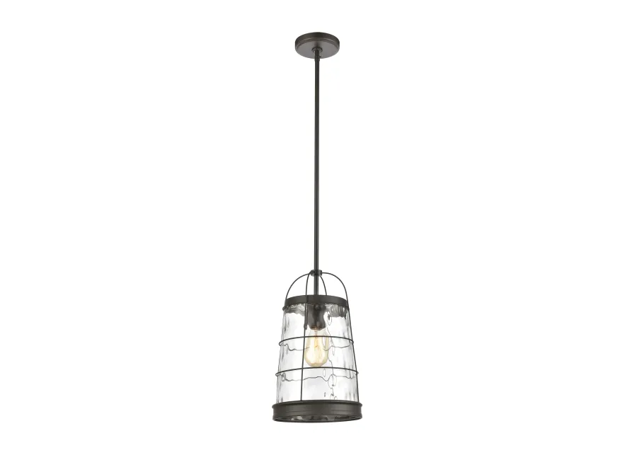 Azaria 9" Wide 1-Light Mini Pendant - Oil Rubbed Bronze