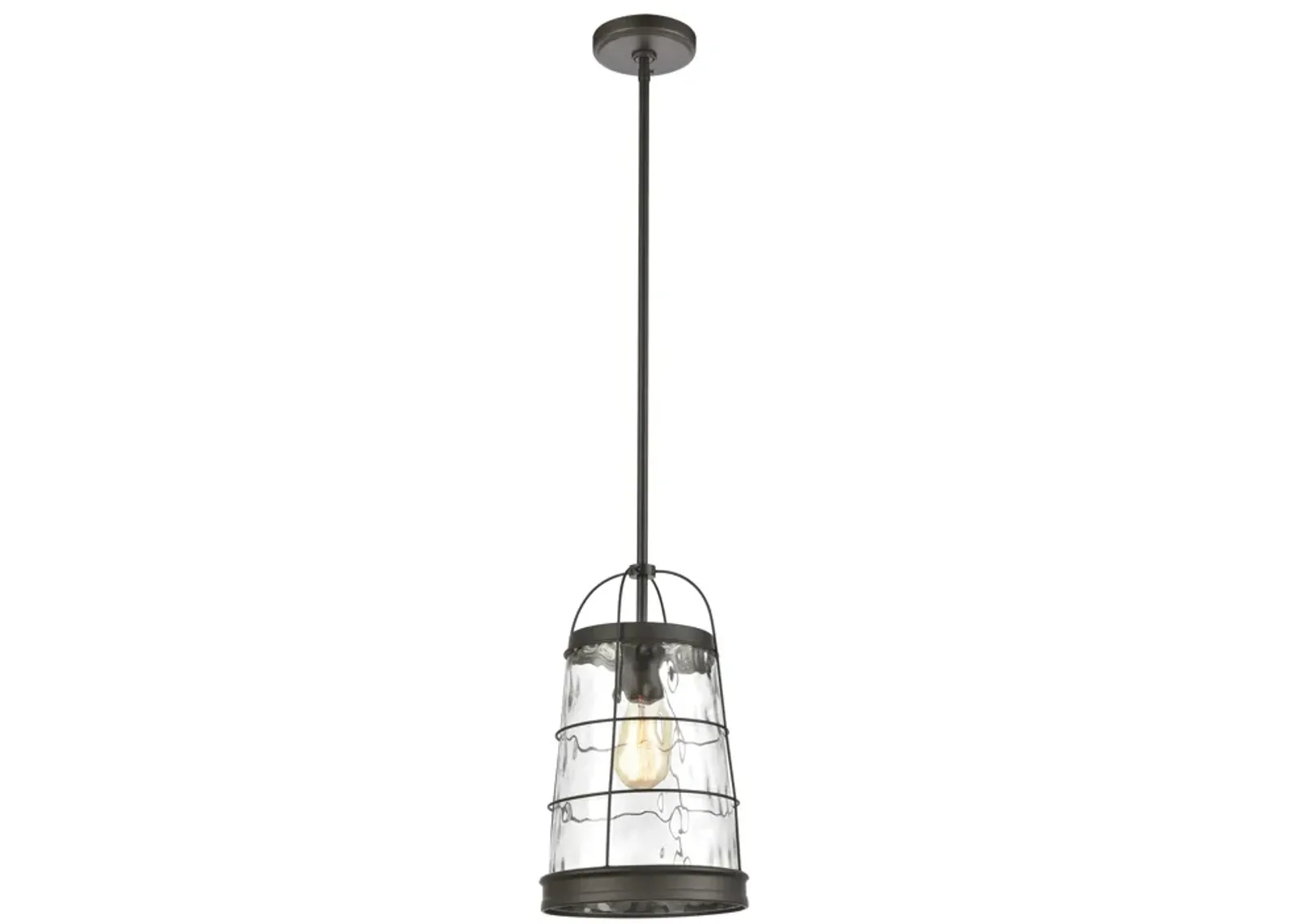 Azaria 9" Wide 1-Light Mini Pendant - Oil Rubbed Bronze