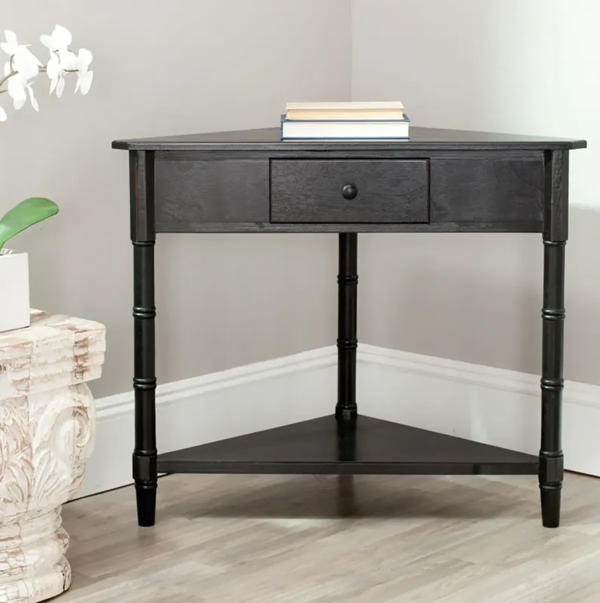 GOMEZ CORNER TABLE WITH STORAGE DRAWER