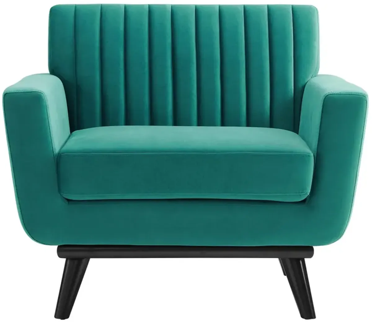 Engage Channel Tufted Performance Velvet Armchair