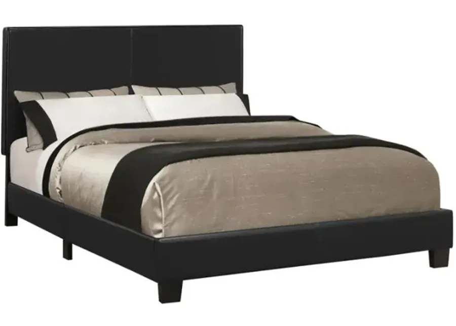 Mauve Twin Upholstered Bed Black