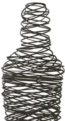 abstract wire man floor sculpture, sm